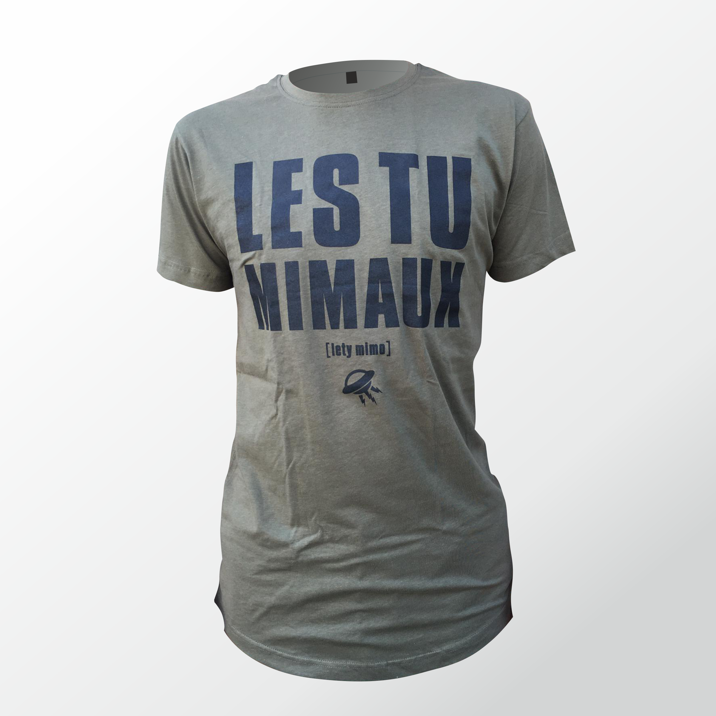 Tričko "Le ty mimó" Francouzská edice - khaki